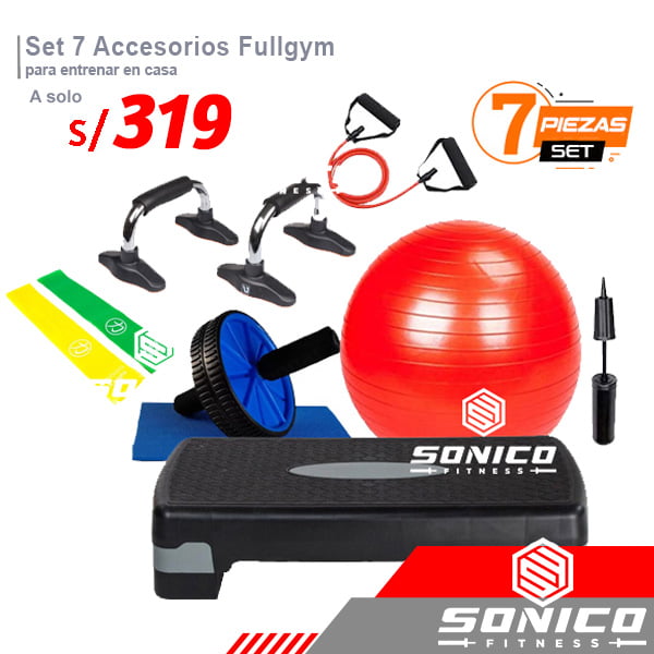 set step pesas push ups dominadas