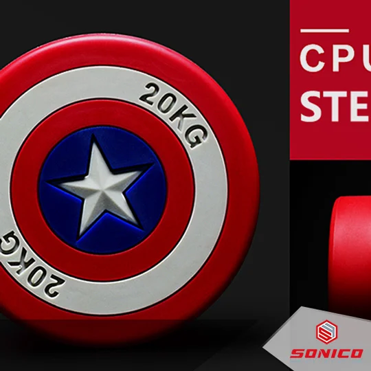 mancuernas de poliuretano diseño capitan america lima peru